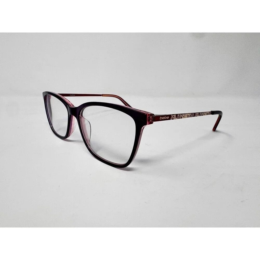 Bebe BB5187 Eyeglass Frames Only 55-16-140 Plum Pink Authentic